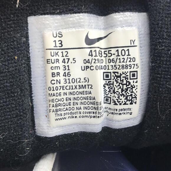 Size 12 - Nike Air Monarch IV White Varsity Red - Picture 7 of 15